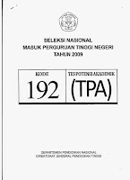 Berbagi Dan Belajar Download Lengkap Soal Dan Kunci Jawaban Snmptn 2009