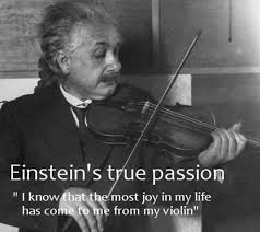 Albert love to Play Violin 