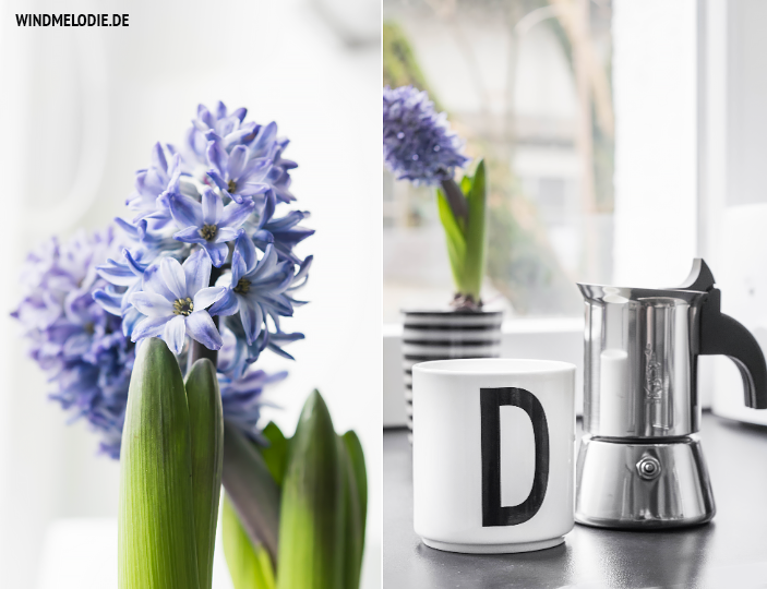 Hyazinthen lila design letters tasse bialetti kaffee kanne Hyazinthen lila design letters tasse bialetti kaffee kanne