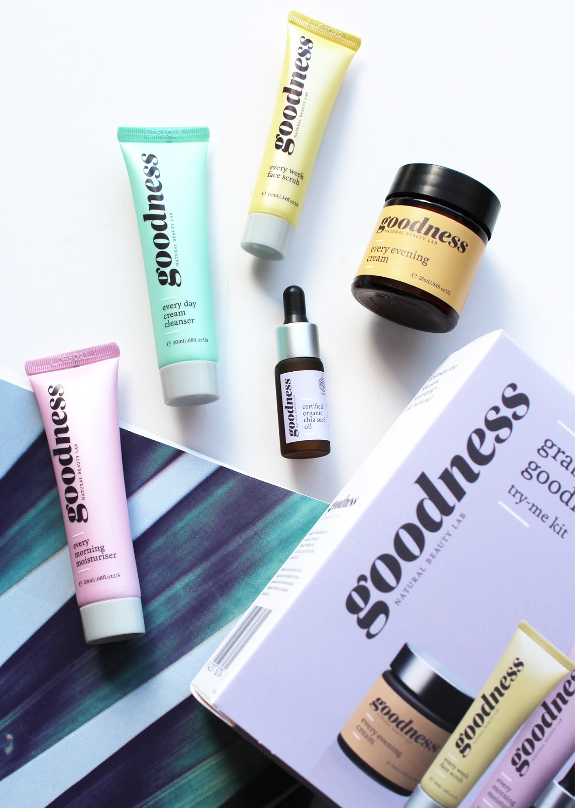 GOODNESS PRODUCTS | Grab & Go Goodness Try-It Kit Skincare Review - CassandraMyee