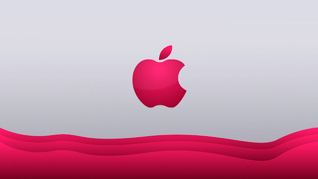 Logo de Apple en rosado