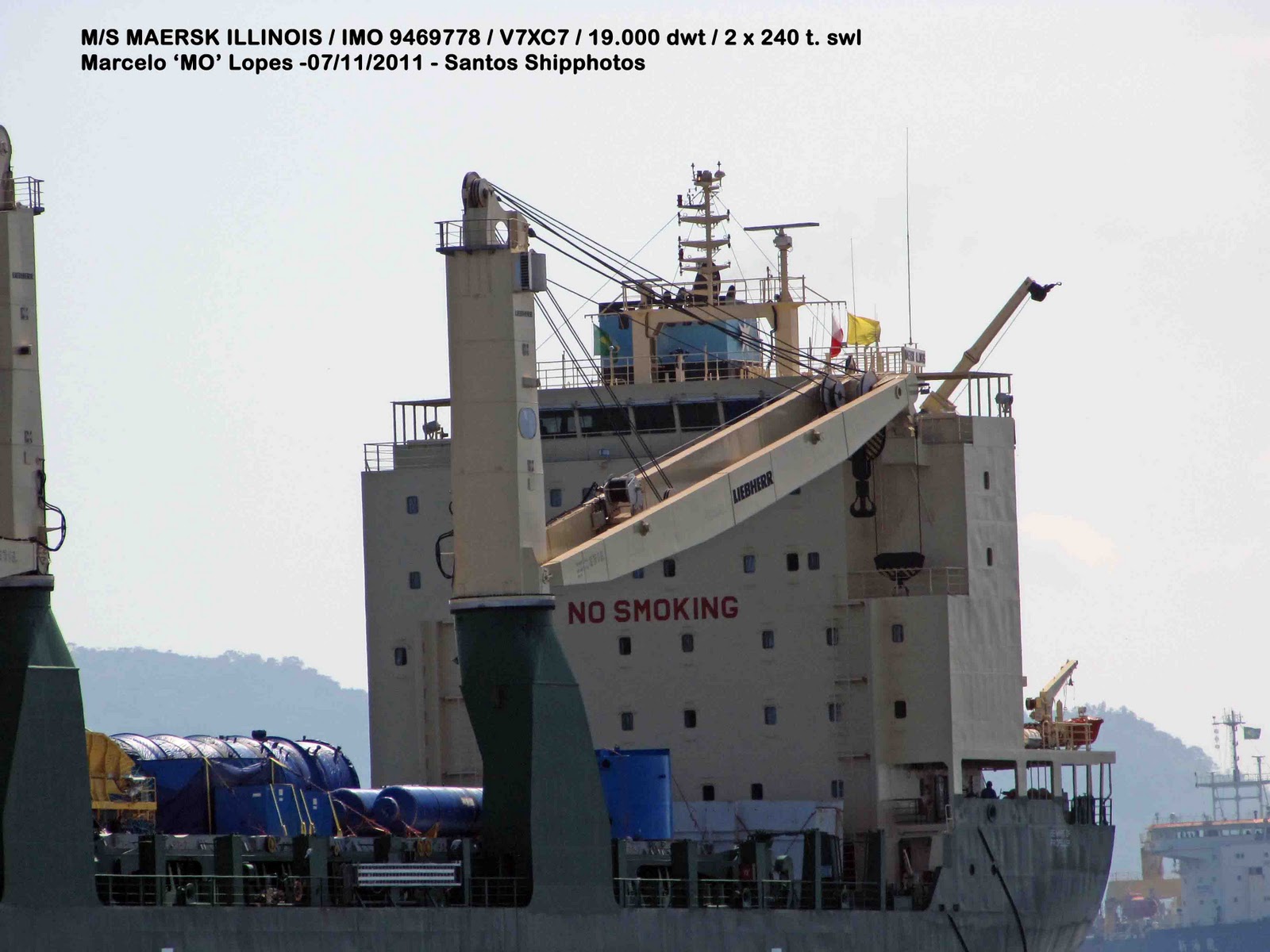 Santos Shiplovers M/S Maersk Illinois / V7XC7 Imagens de sua