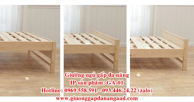 Giường ngủ gấp da năng dep sang trọng GA-01