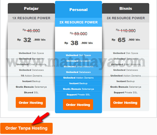 Cara Beli Domain Com Di Niagahoster Matahaya Com