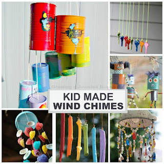 20+ wind chime crafts kids can make- these are BEAUTIFUL!  I want to make them all! #windchimesdiy #winchimeshomemade #windchimesdiykids  #springcraftsforkids #kidscrafts #craftsforkids #springactivitiesforkids #artsandcraftsforkids #activitiesforkids