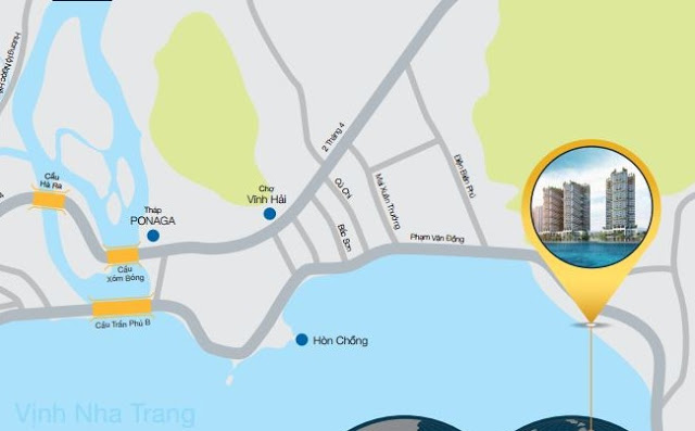 Vị trí Condotel Swisstouches La Luna Nha Trang Vị trí Condotel Swisstouches La Luna Nha Trang