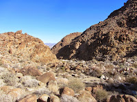 View east into Fortynine Palms Canyon, Joshua Tree National Park