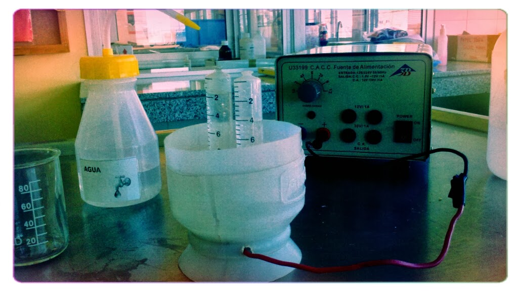 CIENCIAS FÍSICOQUÍMICAS PRÁCTICA DE LABORATORIO Electrólisis del agua.