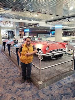 Red Thunderbird on display at the Las Vegas Aviation Museum