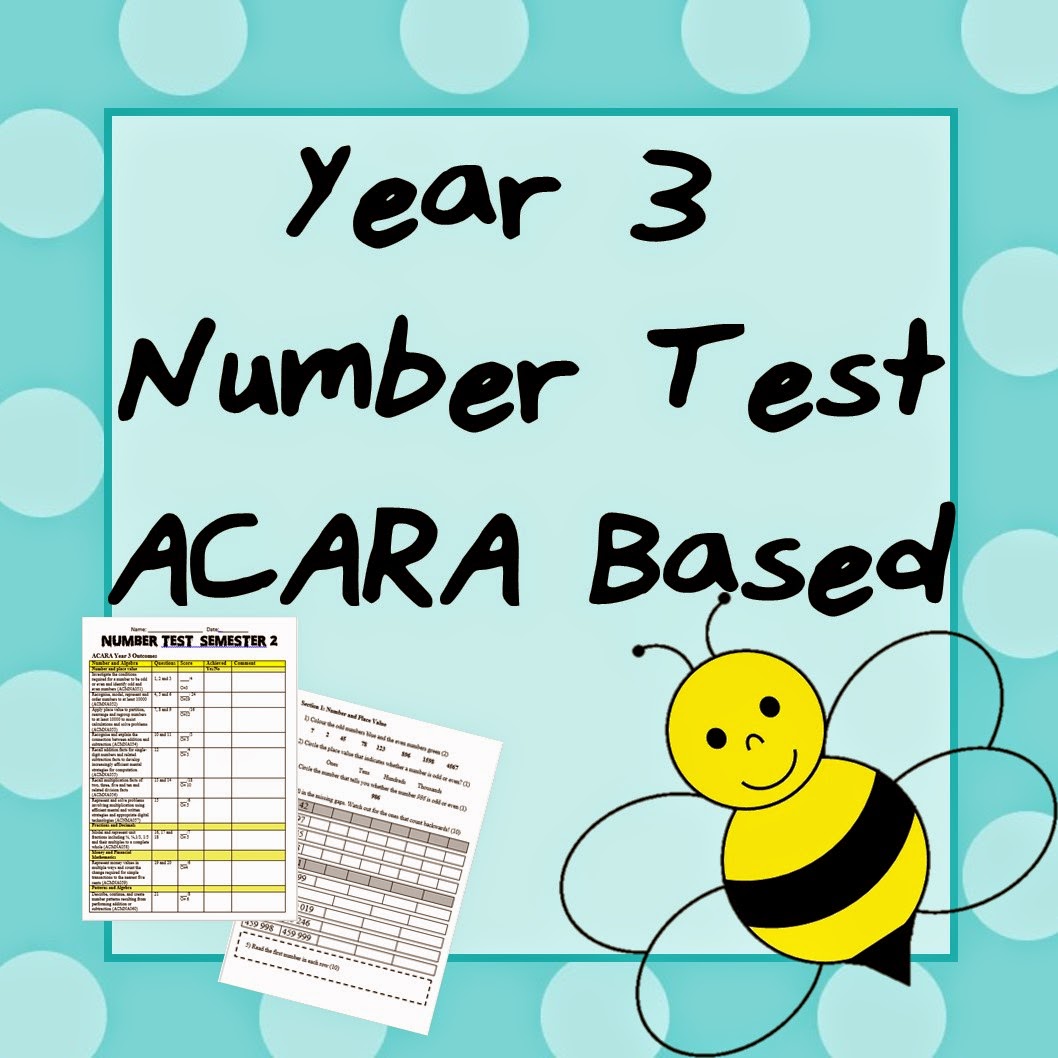 http://www.teacherspayteachers.com/Product/Year-3-Number-Test-ACARA-Based-1521036