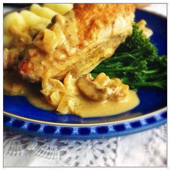 The Game Bird Food Chronicles Chicken in a Dijon Mustard, Mushroom