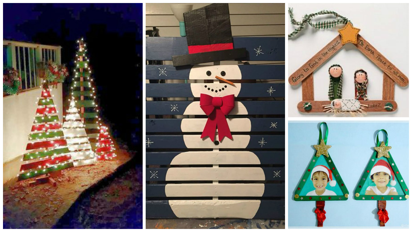 10 Manualidades navideñas creativas con de madera ~ lodijoella