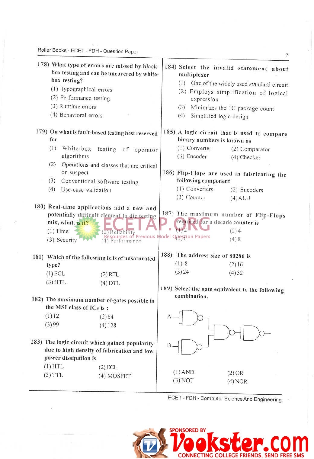 ECETAP 2016, Previous, Model Papers, Question Papers EEE,ECE,SCE