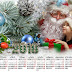 Calendario 2018 psd navidad