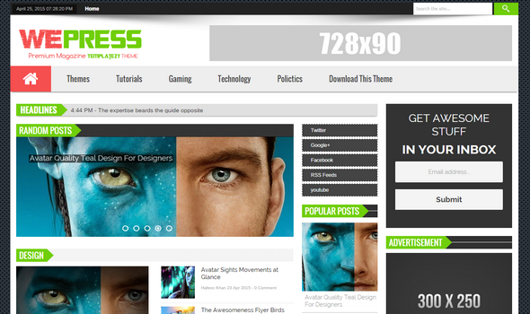 WePress Magazine Blogger Template WePress Magazine Blogger Template