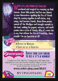 My Little Pony The Fire of Friendship Series 2 Trading Card