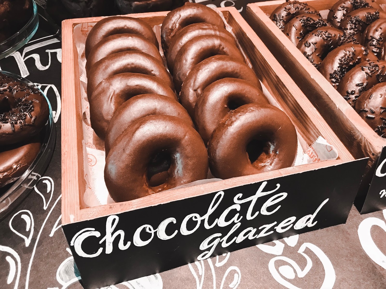 Krispy Kreme Doughnuts in CHOCOLATE Eat Well. Travel Often