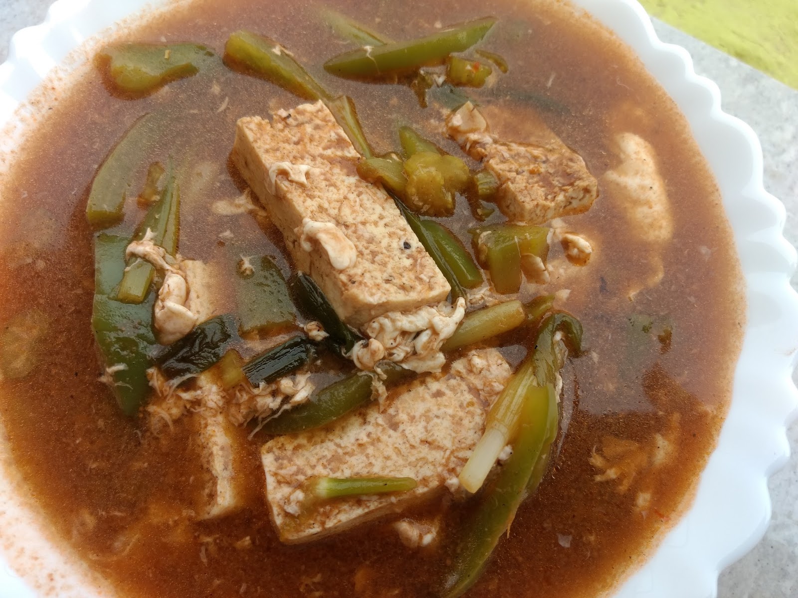 Tofu soup Protein packed soup
