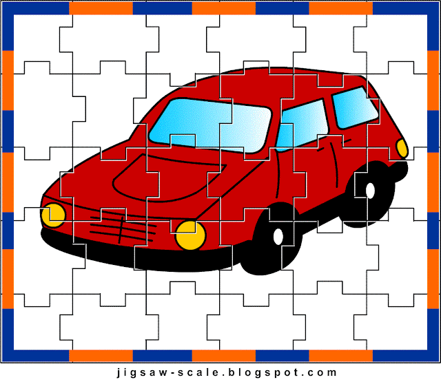 Printable Jigsaw Puzzle for kids Car Jigsaw