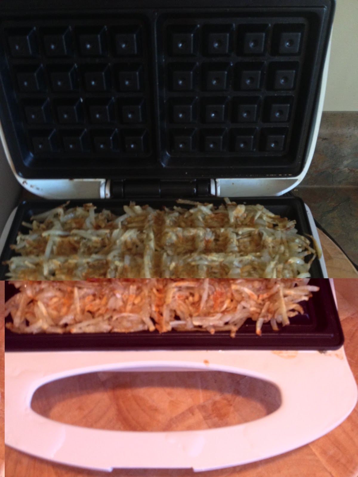 i like to cook Hash browns in the waffle maker