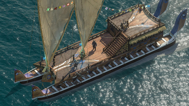 Pillars of Eternity II Deadfire - beautiful white ship