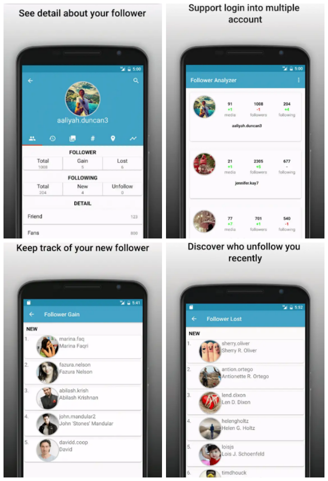 App utile per Instagram "Follower Analyzer"
