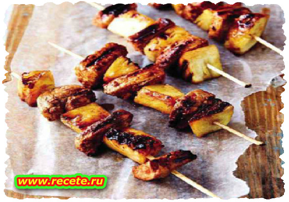 Sticky pineapple & pork sosaties Sticky pineapple & pork sosaties