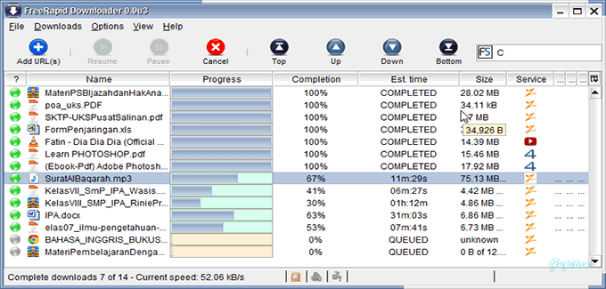 Cara Download Ratusan File Ziddu