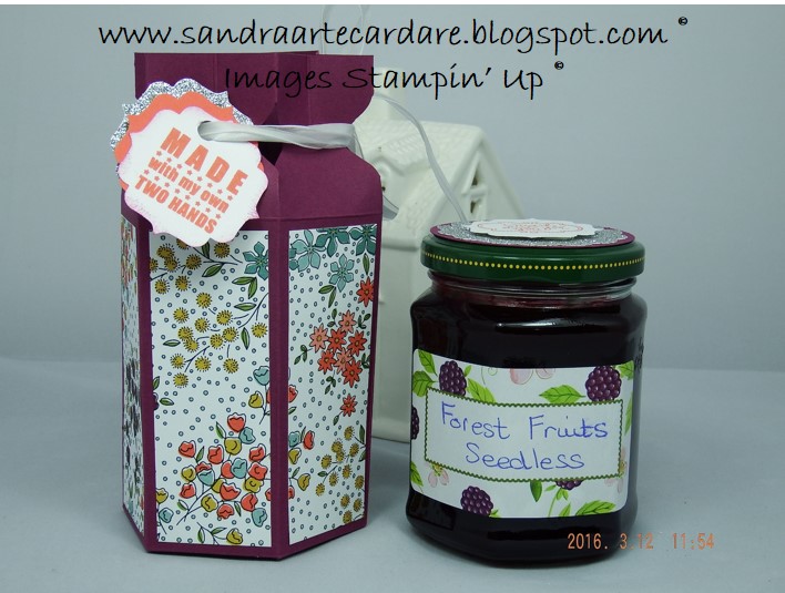 SandraArteCardare Jam Jar Presentation Boxes using Stampin' Up Supplies