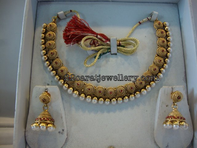 One gram gold chokers 2025 with price