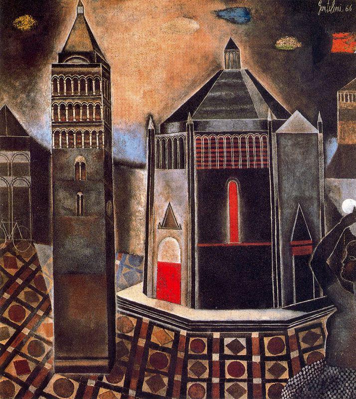 Franco Gentilini 1909-1981 | Italian Imaginative Realism painter