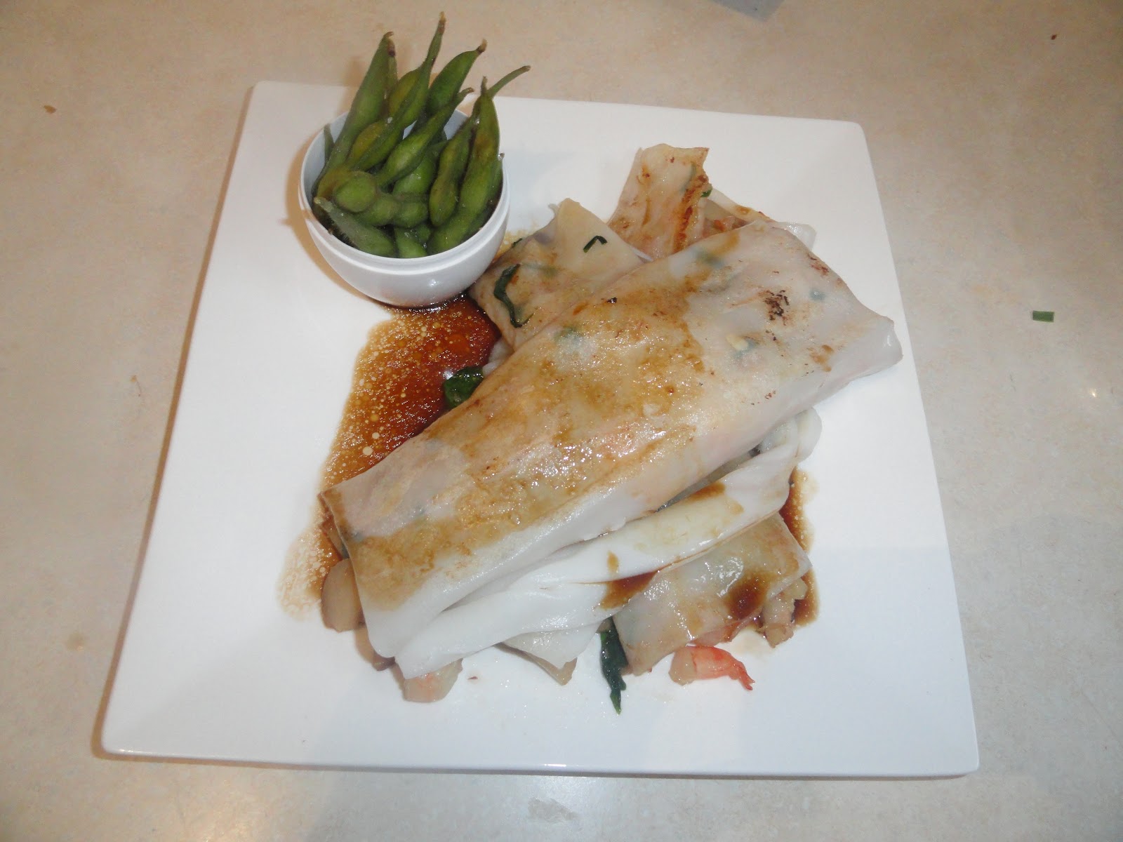 Miss M's Gastronomy Recipe Rice Noodle Rolls filled with Prawns