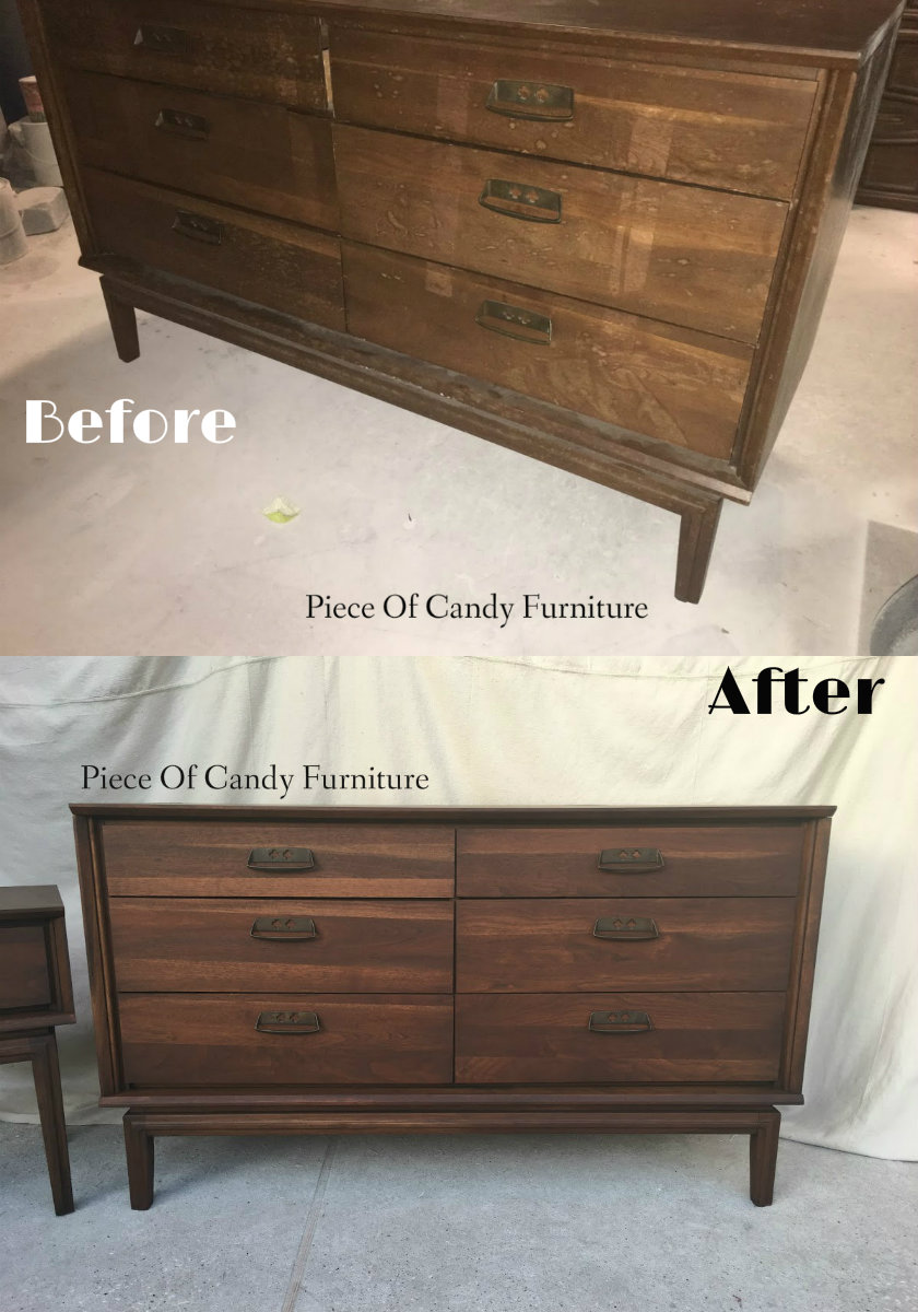 Piece Of Candy Furniture Mid Century Modern Dresser Refinished In