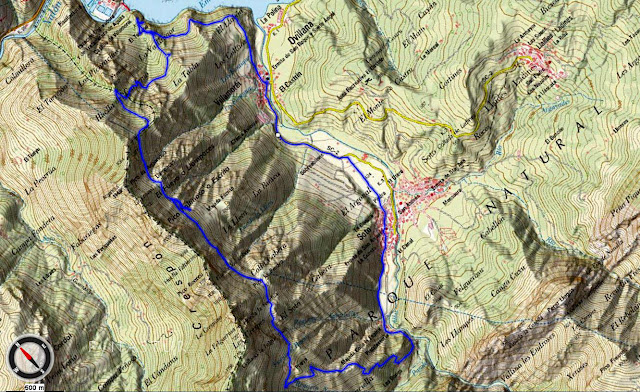 Mapa topográfico Ruta Sierra del Crespón Mapa topográfico Ruta Sierra del Crespón