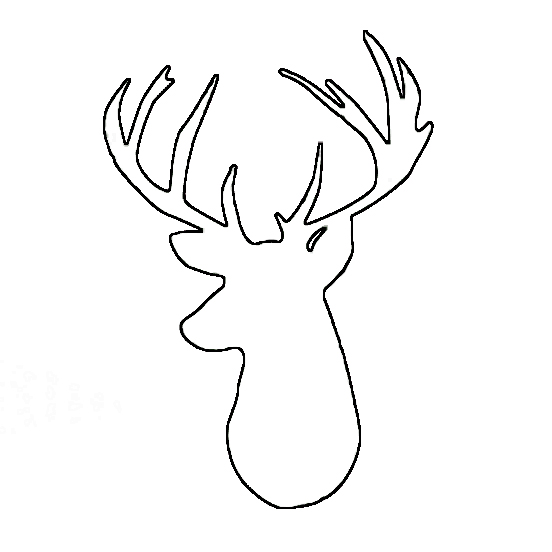 Kyle And Elise Blatter Deer Head Canvas Christmas DIY