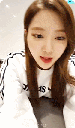 며칠 전 오마이걸 지호 V앱.gif | 인스티즈