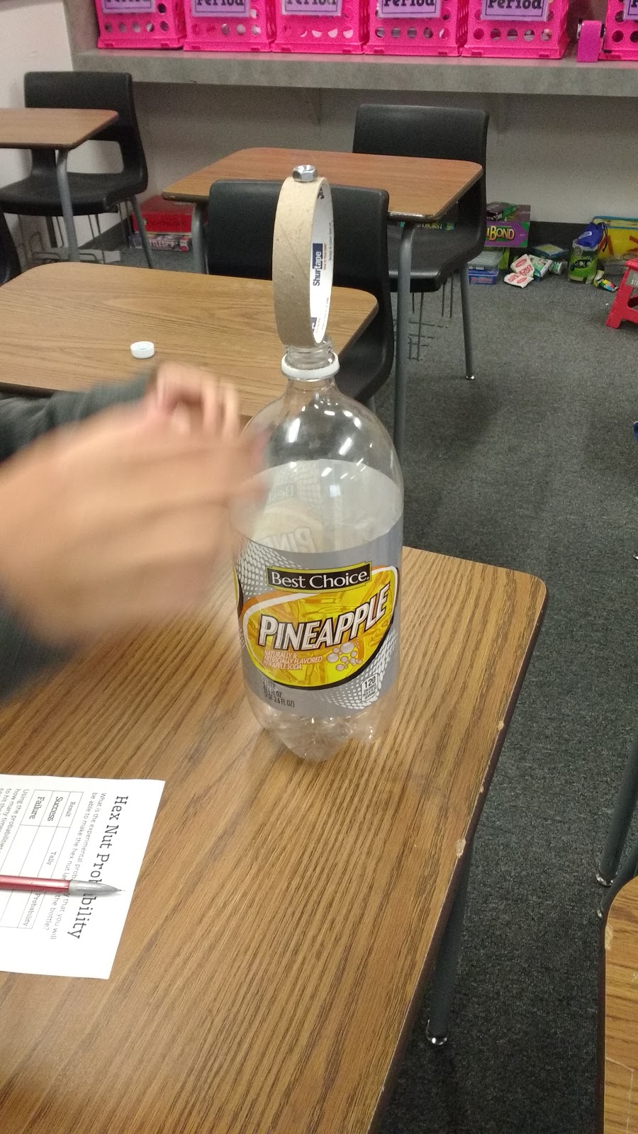 Math = Love Hex Nut Probability Activity