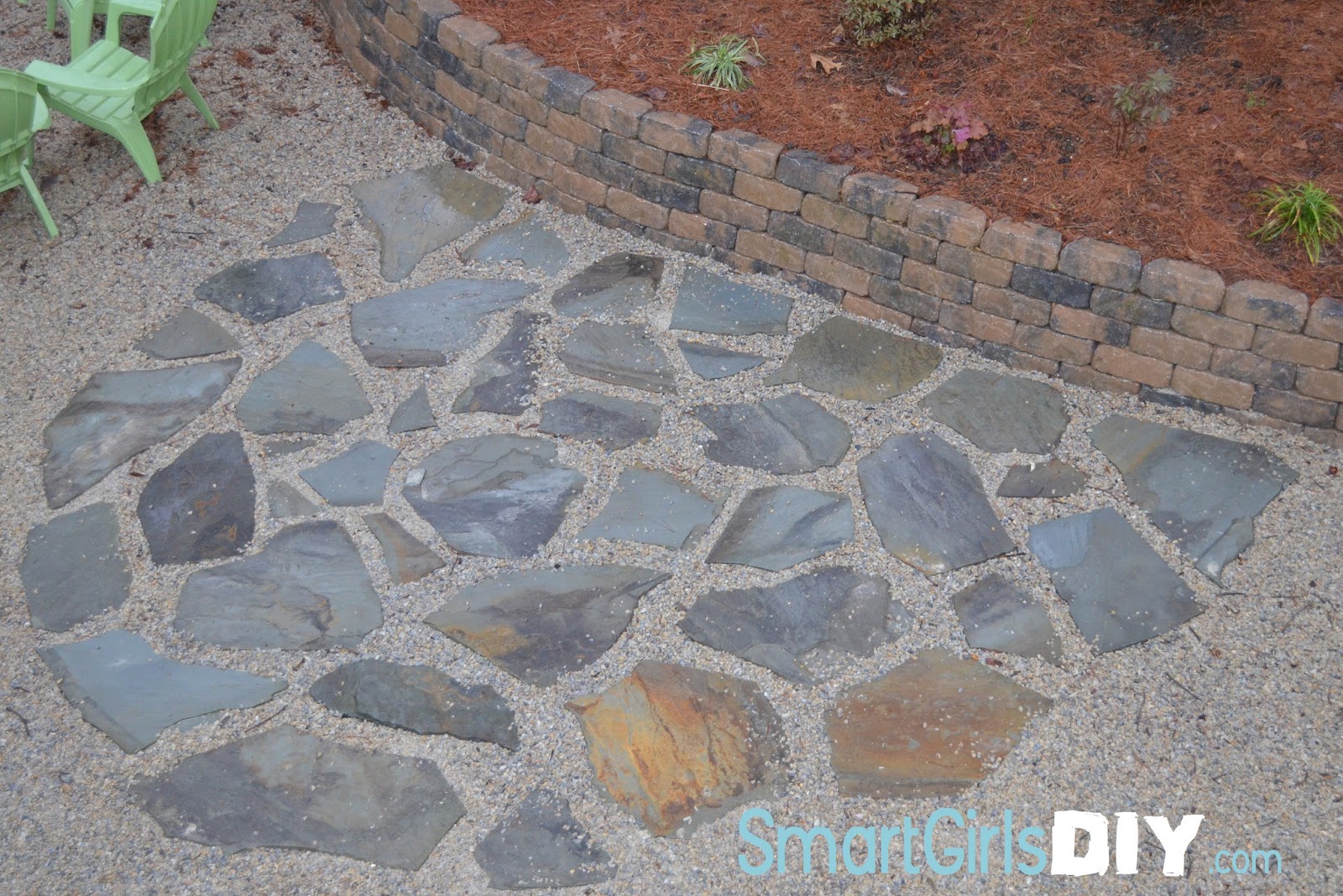 Smart Girls DIY 3 Hour Flagstone Patio