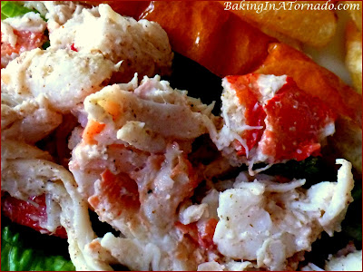 Grilled Lobster (Opt: Shrimp or Crab) Roll: choose your favorite shellfish. Few ingredients in this delicacy, the seafood flavors are the star of the dish. | Recipe developed by www.BakingInATornado.com | #recipe #seafood