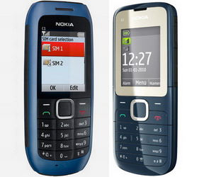 Nokia dual SIM phones C1-00 and C2 launched