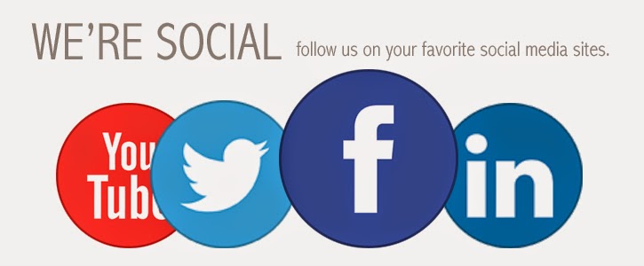 Follow us on your favourite social media sites.