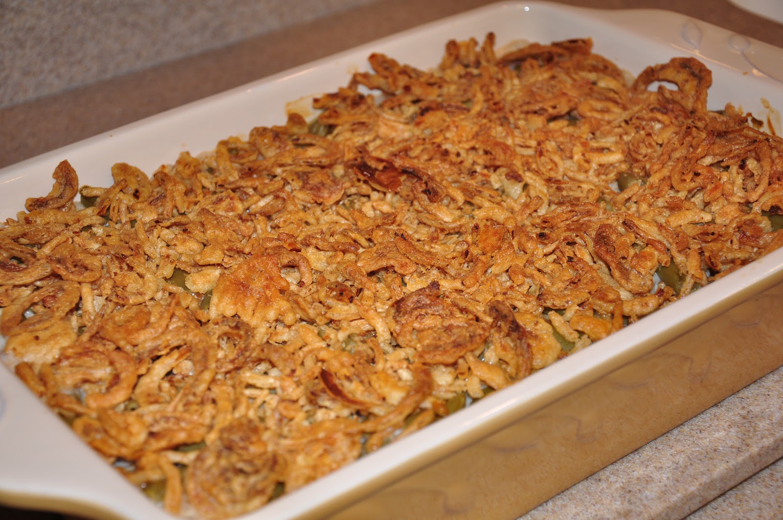 The Changeable Table Big Batch Green Bean Casserole