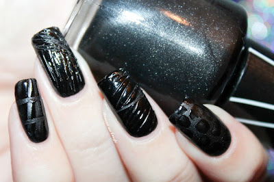 Soulages inspired Nail Art