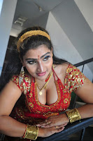 Hot Mallu Babilona Aunty Thighs and Cleavage Show Images