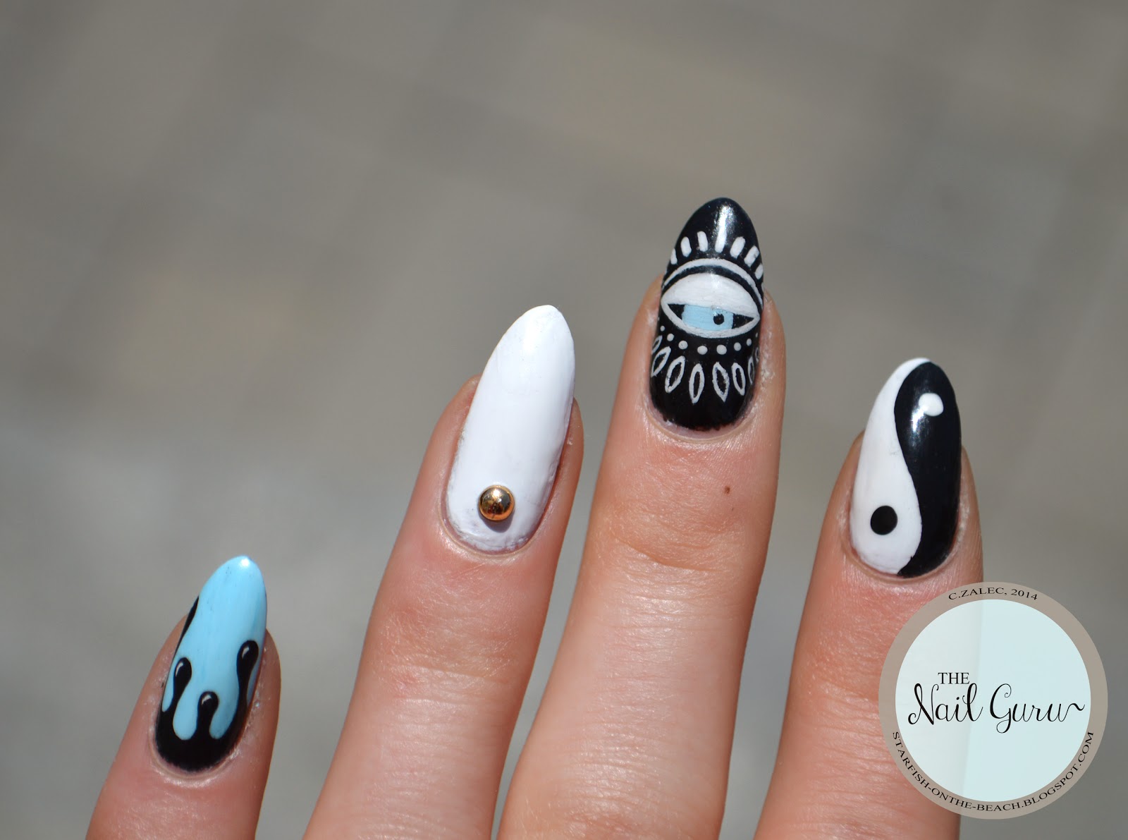 Yin Yang Nail Art Designs - wide 5