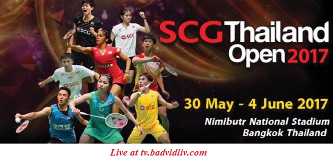 SCG Thailand Open 2017 live streaming and videos BadVidLiv