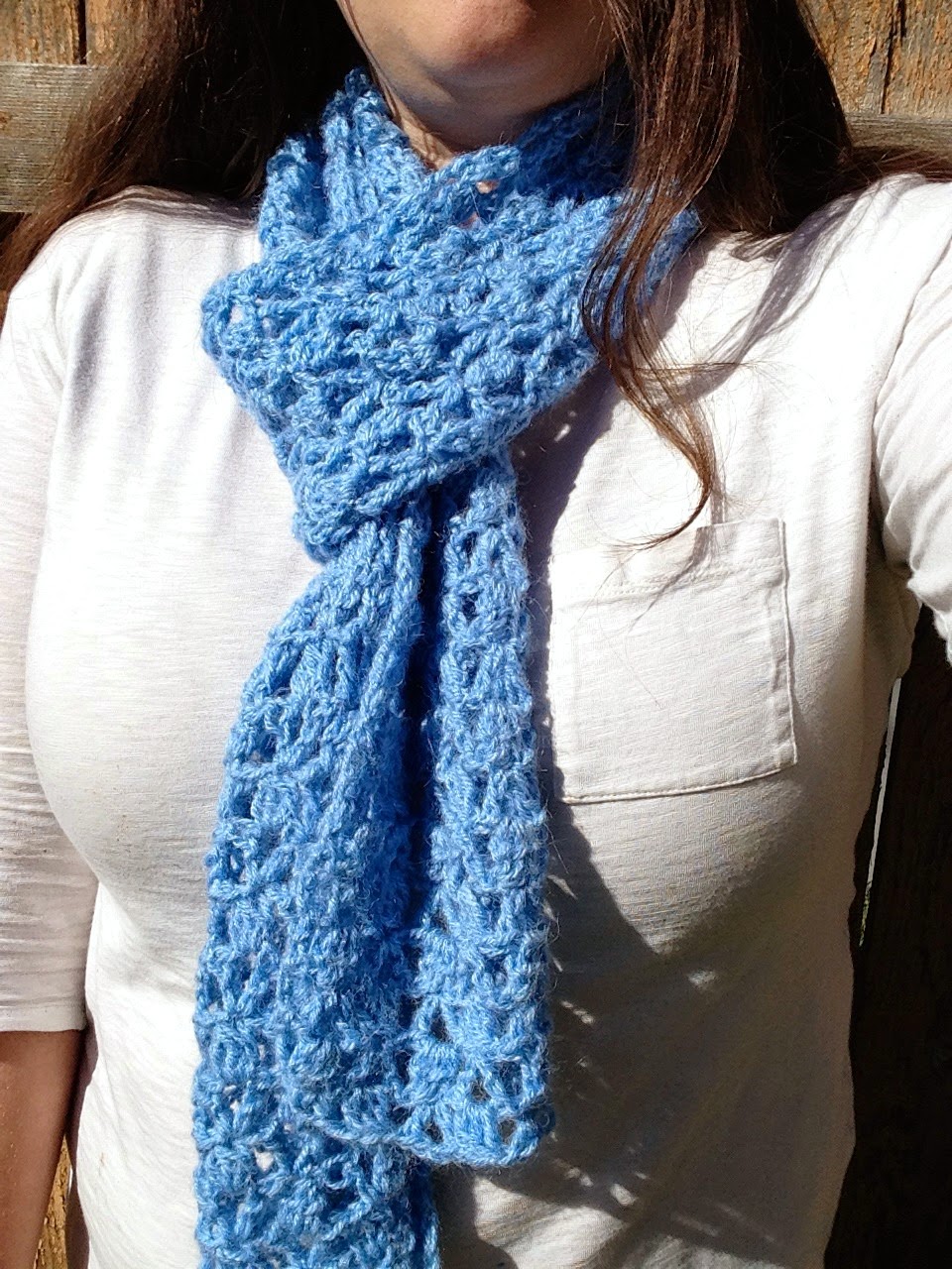 5 Little Monsters Lace Cluster Scarf A Free Crochet Pattern