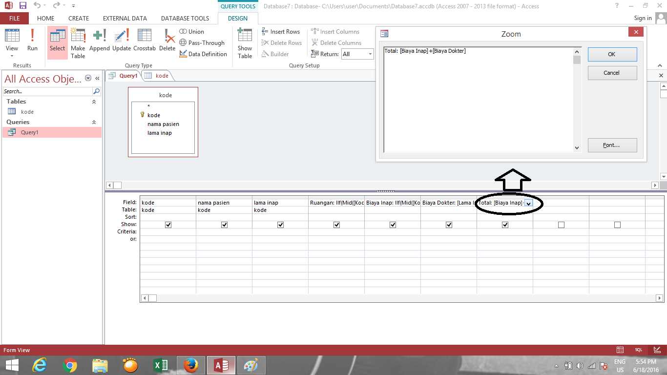 Create query. Create query