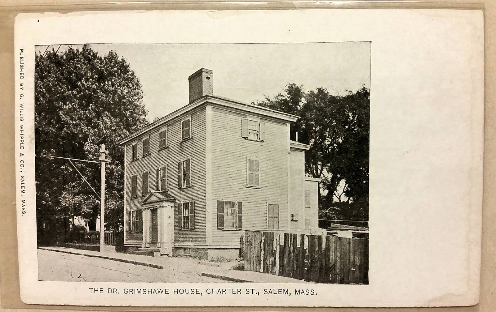 History by the Sea Salem, Massachusetts The Grimshawe House Salem