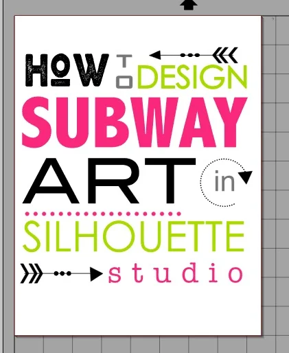 Silhouette Studio, subway art